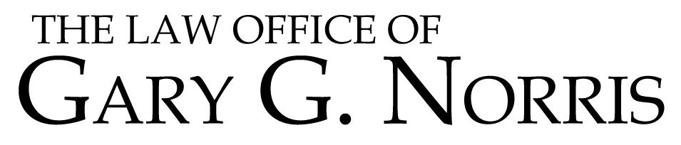 The Law Office of Gary G. Norris wordmark, black on white